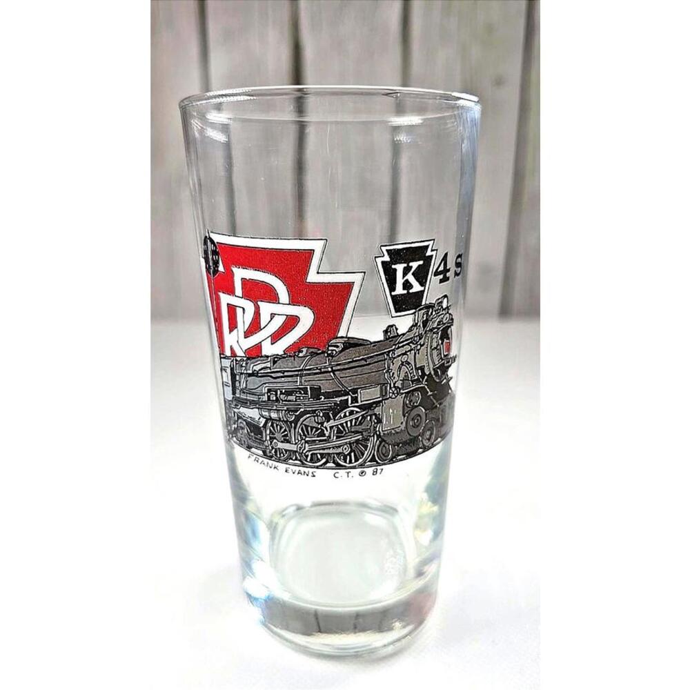 Pennsylvania RR. K4s. Frank Evans 1987 Souvenir Glass Locomotive Train
